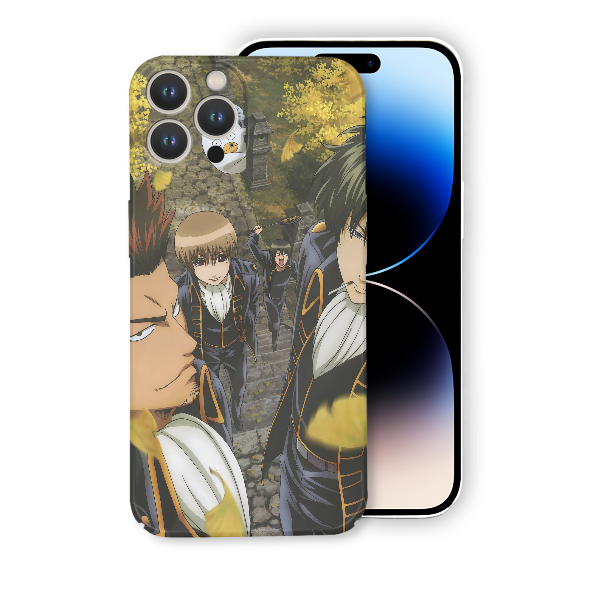 （画像用） ぎんたま 坂田銀時（さかたぎんとき） 神楽 志村新八（しむら しんぱち） GINTAMA Sakata Gintoki Kagura Shimura Shinpachi 【iPhone 14シリーズ対応】ハードケース